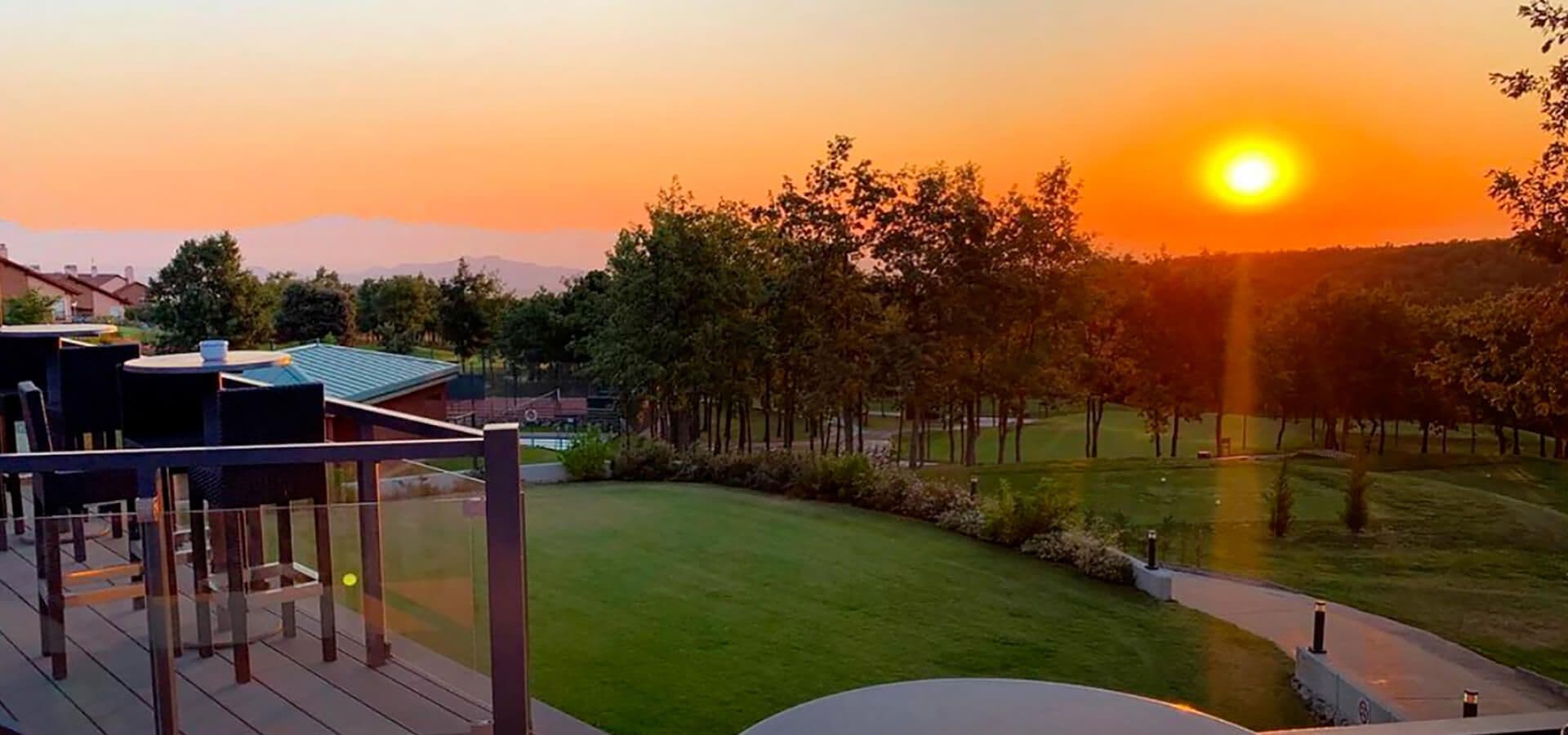 Atardecer desde la terraza